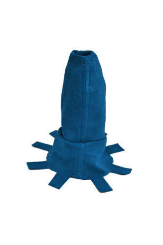 FITS HONDA CIVIC TYPE R MK8 2006-2012 GEAR GAITER BLUE REAL SUEDE CUSTOM NEW