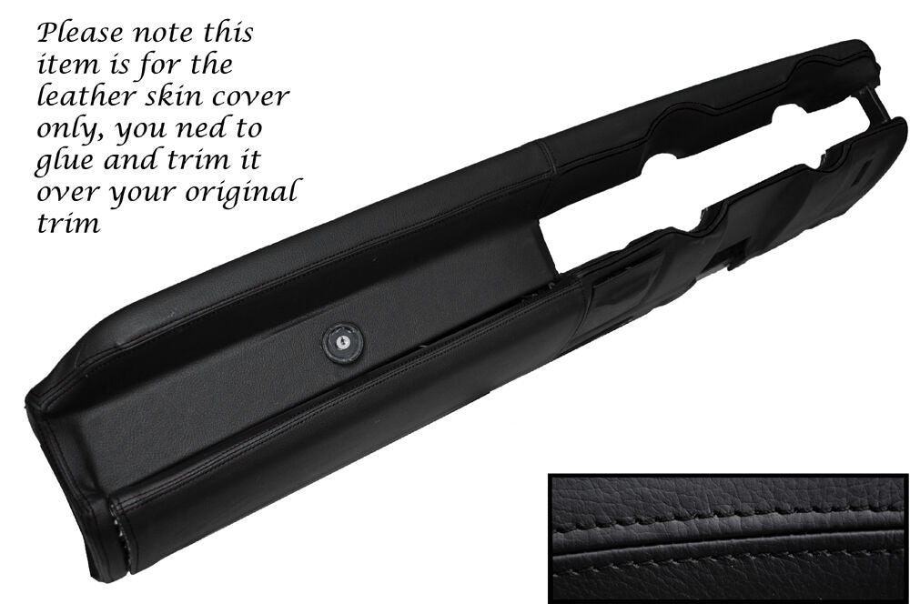 BLACK STITCH TOP DASH DASHBOARD LEATHER SKIN COVER FITS HILLMAN IMP LATE MODELS