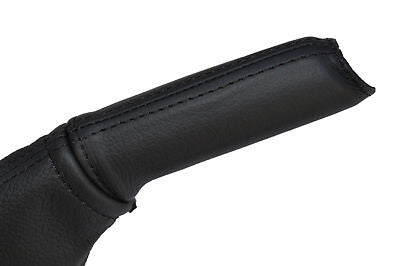 black stitch FITS VAUXHALL OPEL MERIVA 03-09 LEATHER HANDBRAKE HANDLE CUSTOM NEW
