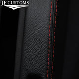 D RED STITCH LEATHER CENTRE CONSOLE TRIM COVER FOR TOYOTA MR2 MK3 ROADSTER 00-05