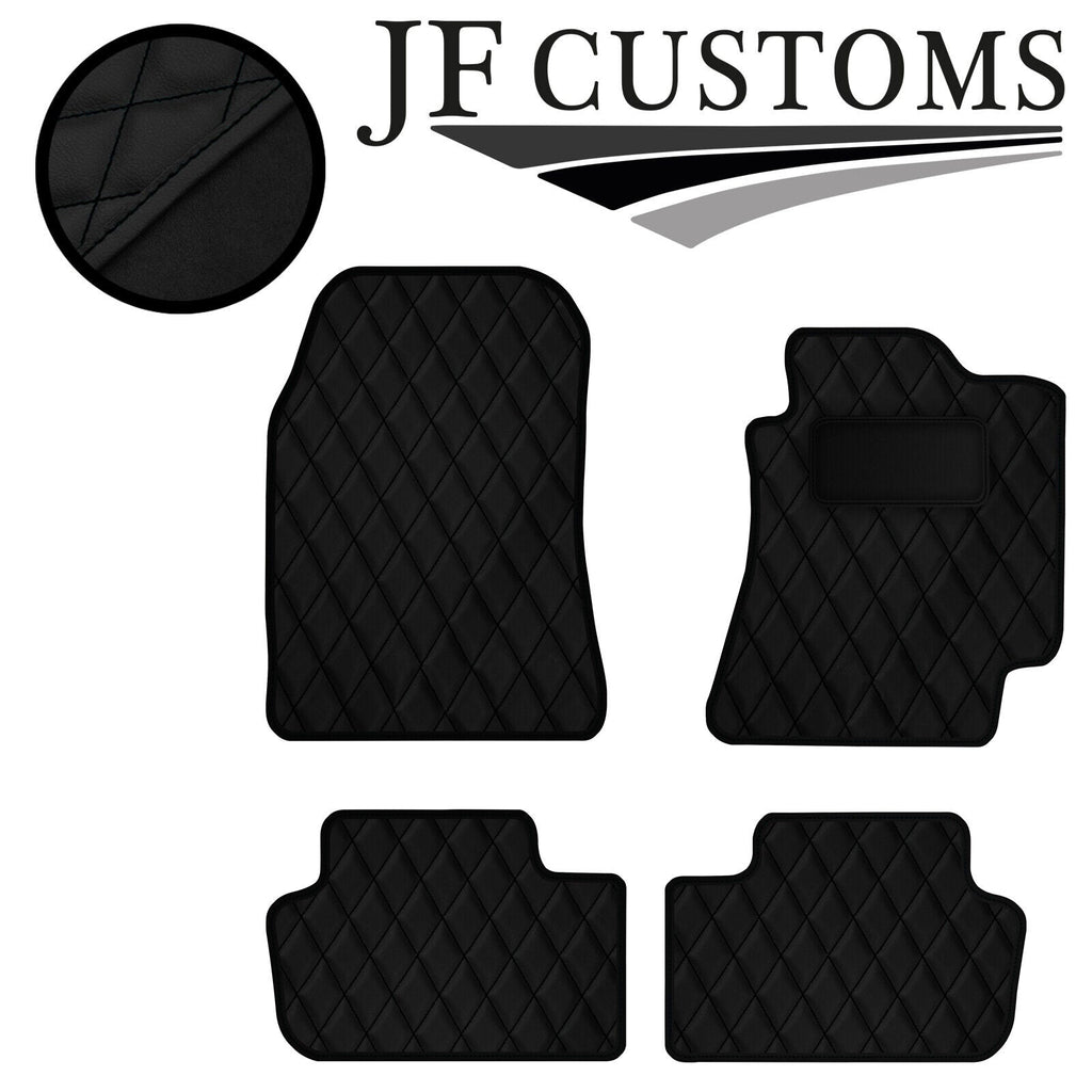 BLACK DIAMOND STITCH VINYL 4X TAILORED FLOOR CARPETS FOR LEXUS IS300 01-05 JF1
