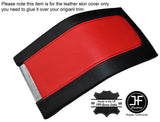 BLACK & RED LEATHER ARMREST COVER FITS FORD MUSTANG 2010-2014 CUSTOM NEW
