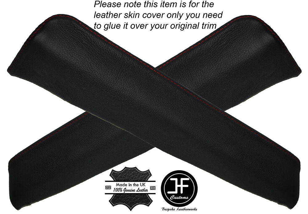 RED STITCH 2X FRONT DOOR ARMREST LEATHER COVERS FITS HONDA ACURA NSX 90-95