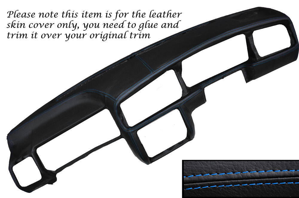 BLUE STITCH DASH DASHBOARD LEATHER SKIN COVER FITS VW GOLF MK3 III JETTA 91-98