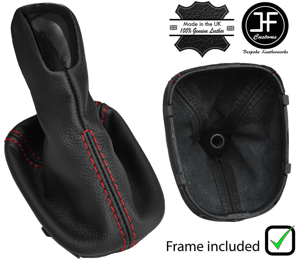 RED STITCH SEMI AUTOMATIC SHIFT+PLASTIC FRAME FOR MERCEDES C CLASS W203 COUPE