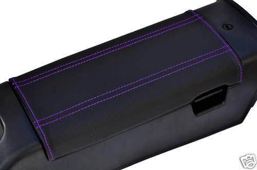 FITS MAZDA MX5 MK1 89-97 ARMREST COVER LEATHER PURPLE STITCH CUSTOM NEW