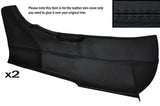 BLACK STITCH 2X SIDE GARNISH PILLAR LEATHER SKIN COVERS FITS HONDA S2000 99-09