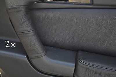 FITS ALFA ROMEO GTV LEATHER 2X DOOR HANDLE COVERS black CUSTOM NEW MADE IN UK