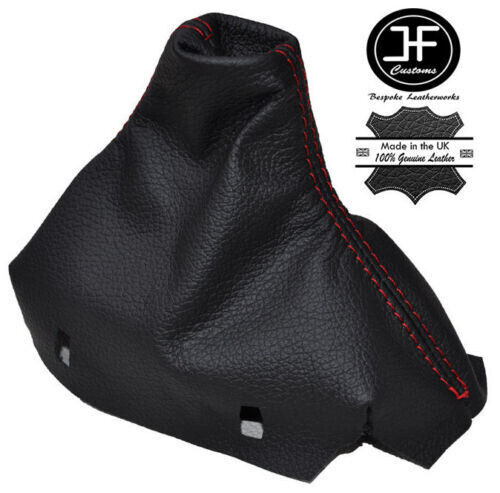 RED STITCH FITS MERCEDES C CLASS W204 AUTO 2007-2014 GEAR GAITER LEATHER