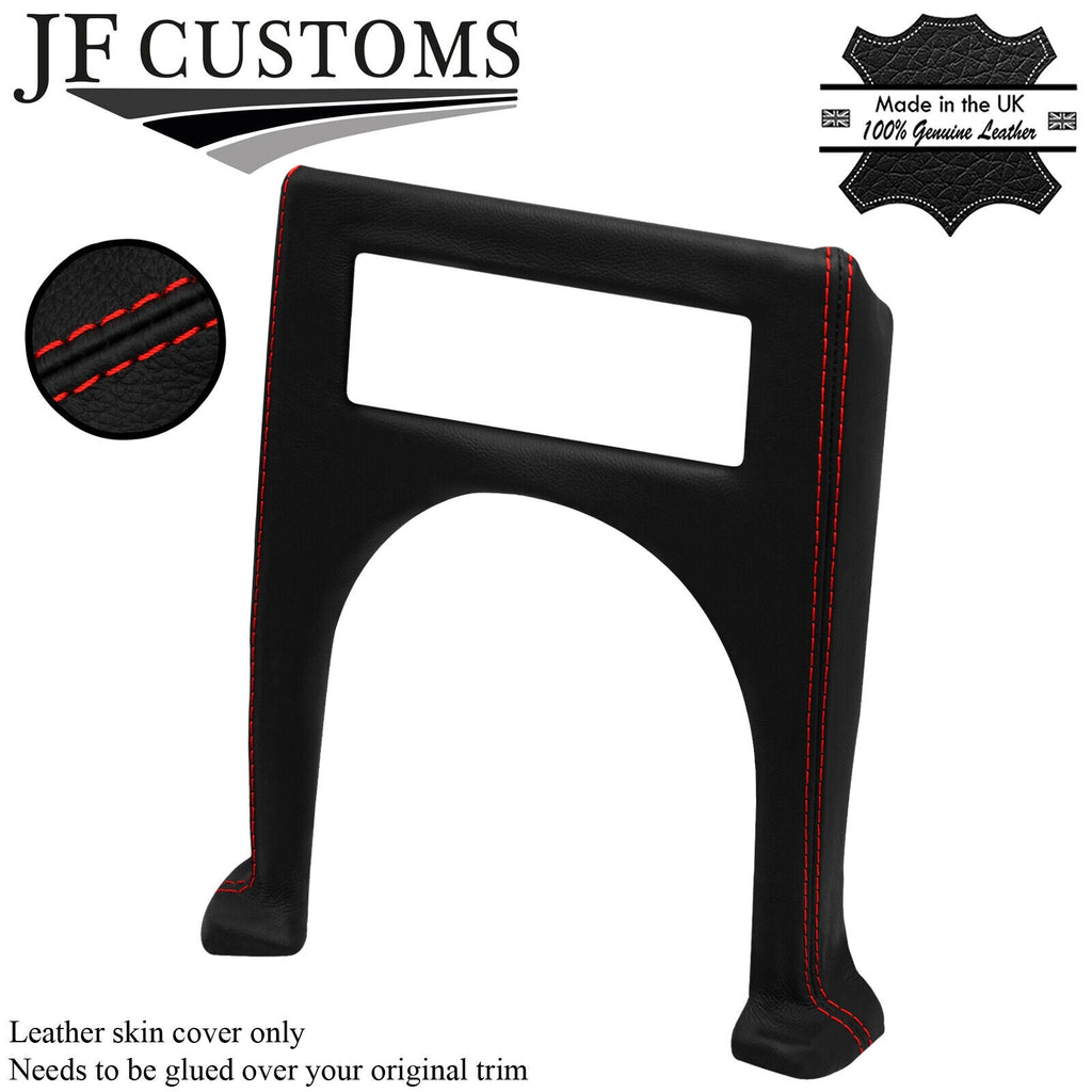 RED STITCH LEATHER CENTRE CONSOLE RADIO SURROUND FOR TRIUMPH SPITFIRE MK4