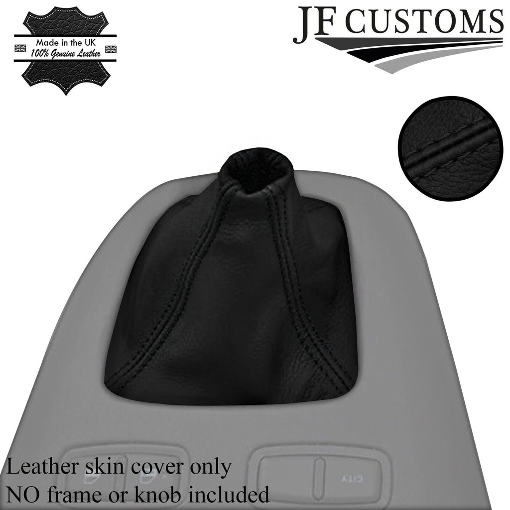 FITS FIAT IDEA black stitching LEATHER GEAR GAITER CUSTOM NEW MADE IN UK