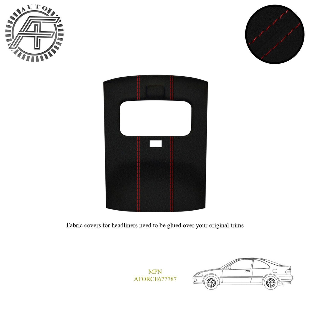 LUXE SUEDE HEADLINER COVER FOR HONDA CIVIC MK5 2 DOOR COUPE + SUNROOF 1991-1996