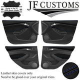 BLUE STITCH 4X DOOR TRIM + CAPPING COVERS FOR FORD FOCUS MK3 11-14 5DR JF1