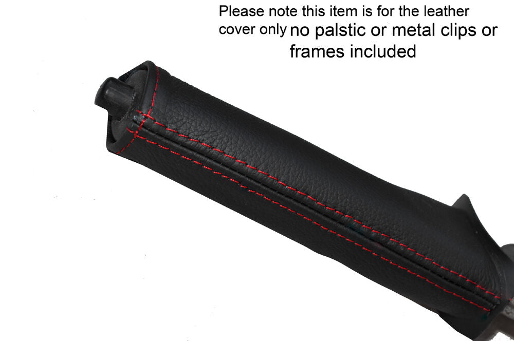 RED STITCH HANDBRAKE HANDLE SKIN COVER FITS LANDROVER FREELANDER 2003-2006