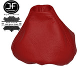 DARK RED LEATHER MANUAL GEAR STICK GAITER SHIFT BOOT FOR FIAT 500 ABARTH 07-2015