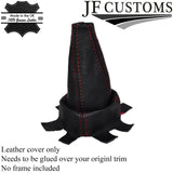 RED STITCH GENUINE LEATHER GEAR GAITER FITS HONDA CIVIC TYPE R FN2 2006-2012