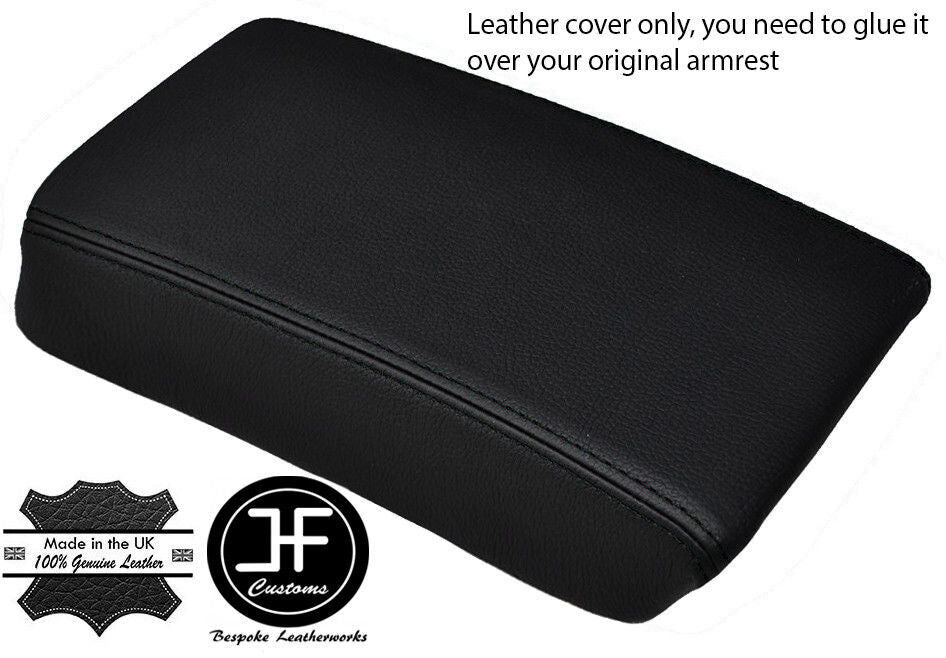 BLACK STITCHING ARMREST LID LEATHER COVER FITS HONDA ACCORD 1998-2002 CUSTOM NEW