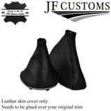 FITS ALFA ROMEO 156 98-02 GEAR HANDBRAKE GAITER LEATHER BLACK ST CUSTOM NEW