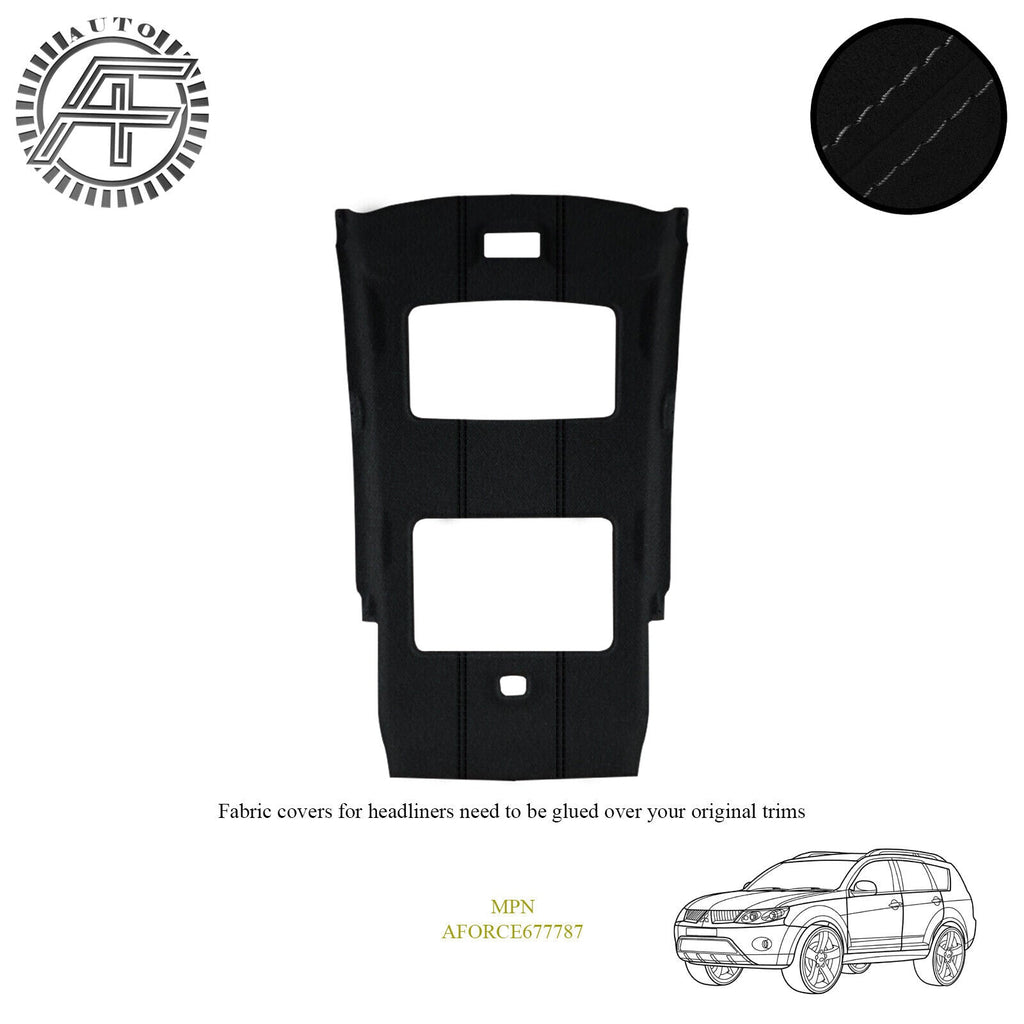 LUXE SUEDE HEADLINER COVER FITS MITSUBISHI OUTLANDER CW II SUNROOF 2006-2012