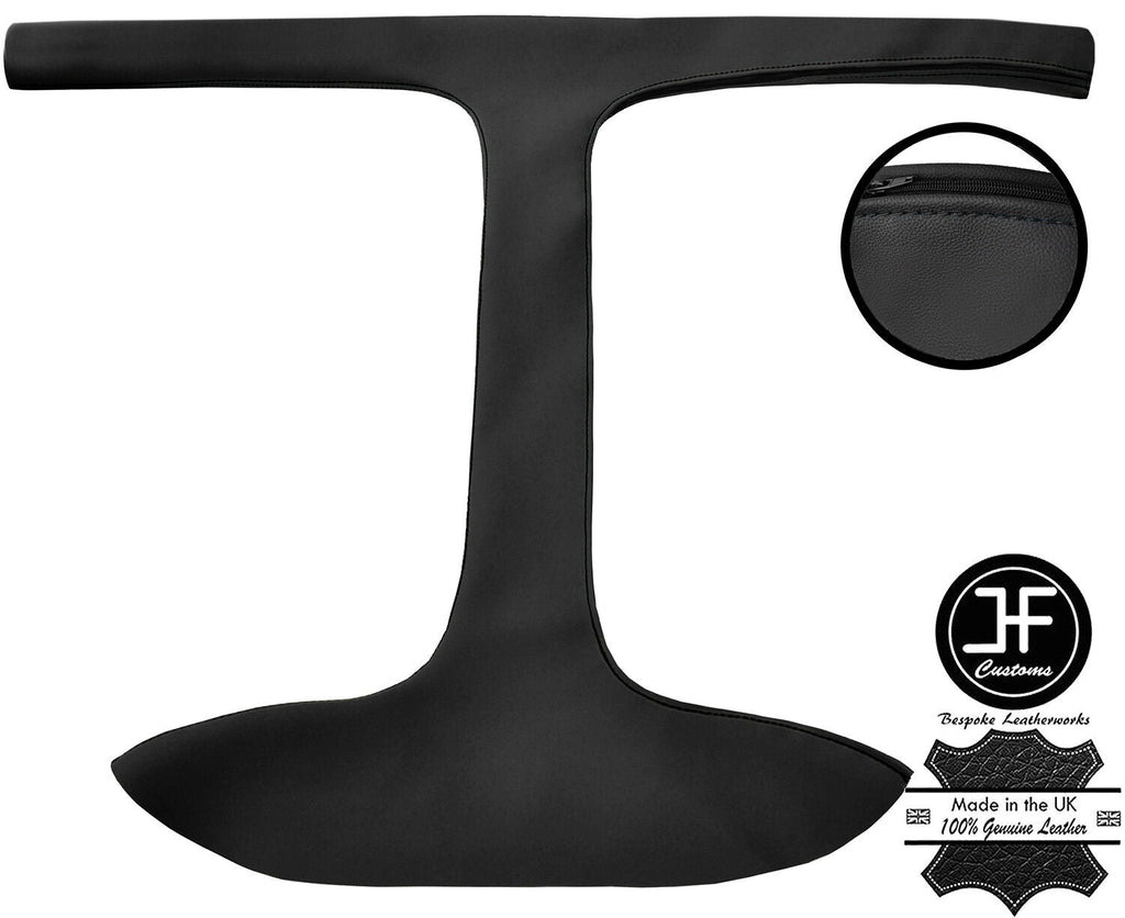 BLACK STITCH TOP GRAIN LEATHER T BAR COVER FOR TRIUMPH STAG MK1 MK2 STYLE 2