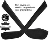 BLACK STITCH CONSOLE SIDE TRIM REAL SUEDE COVERS FITS TESLA MODEL S 85 12-16