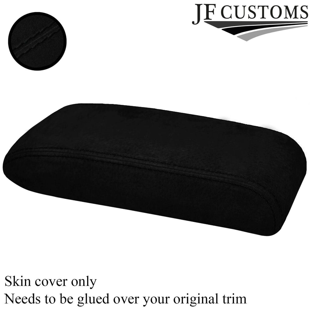 BLACK STITCHING SUEDE ARMREST LID COVER FITS TOYOTA CELICA MK6 1994-1998