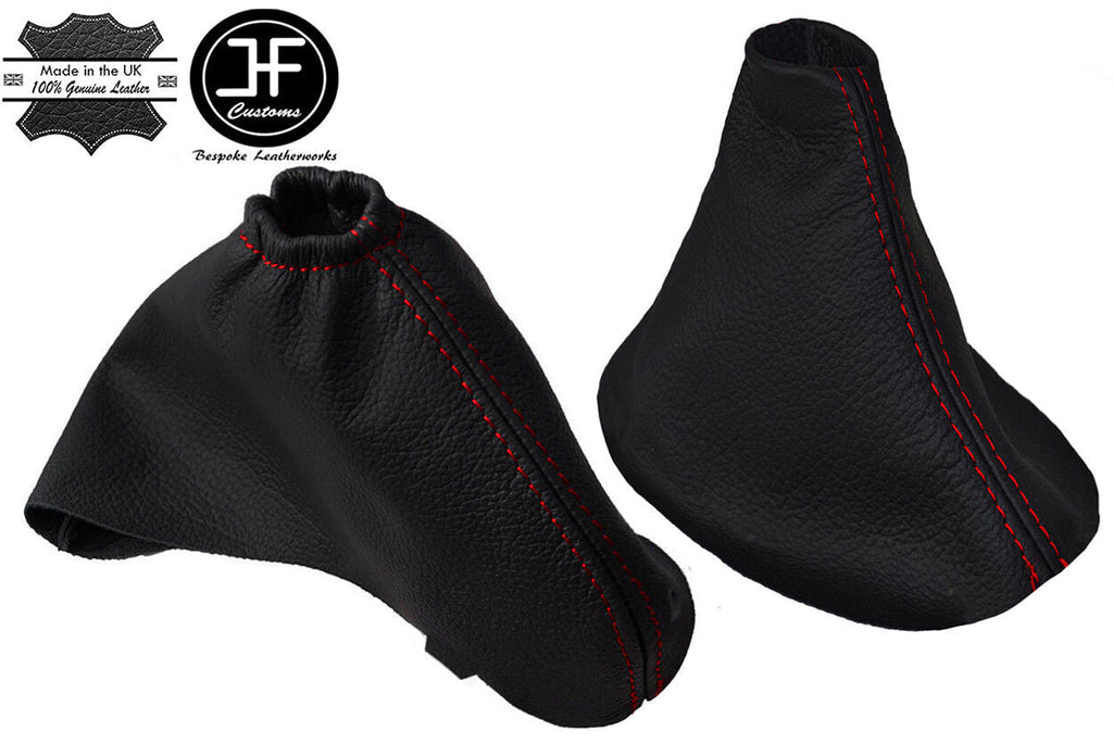 RED STITCH FITS RENAULT MEGANE MK3 2008-2015 GEAR-HANDBRAKE GENUINE LEATHER