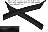 BLACK STITCH FITS AUDI A3 MK1 1996-2003 2X WINDSCREEN A PILLAR LEATHER COVERS