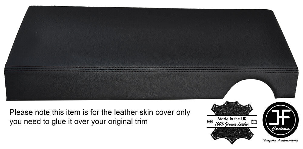 BLACK STITCH PASSENGER KNEE LOWER DASH LEATHER COVER FITS PORSCHE 924 944 81-85