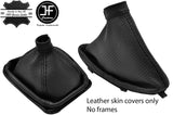 BLACK STITCH PERFORATED LEATHER GEAR & HANDBRAKE GAITER FOR ALFA ROMEO 159