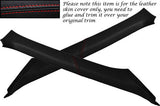 RED STITCH FITS HONDA PRELUDE 92-96 4TH GEN 2X WINDSCREEN A PILLAR LEATHER COVER