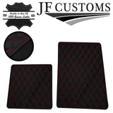 RED DIAMOND STITCH VINYL 2X TAILORED FLOOR MAT CARPETS FOR LOTUS ELISE S1
