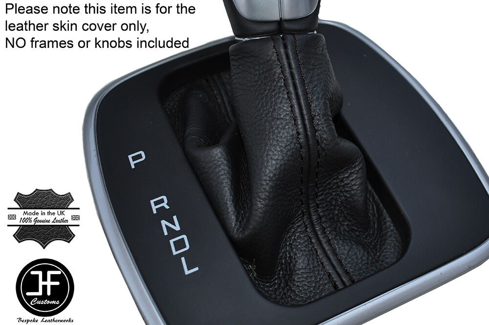 BLACK STICH AUTO AUTOMATIC LEATHER SHIFT BOOT FITS FORD C MAX 13-16 USA MODELS