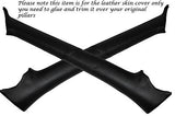 BLACK STITCH FITS NISSAN 300ZX Z32 90-96 WINDSCREEN PILLAR LEATHER SKIN COVERS