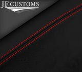 RED STITCH LEATHER 2X FRONT DOOR TRIM INSERTS FOR SUZUKI VITARA LY 15-20