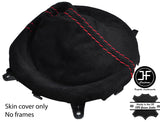 RED STITCHING REAL SUEDE MANUAL GEAR GAITER FITS FIAT 124 SPIDER 2016-2018