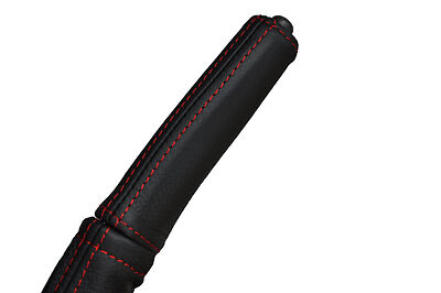 red stitch FITS MITSUBISHI L200 WARRIOR K74 98-06 LEATHER HANDBRAKE HANDLE COVER