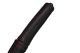 red stitch FITS MITSUBISHI L200 WARRIOR K74 98-06 LEATHER HANDBRAKE HANDLE COVER