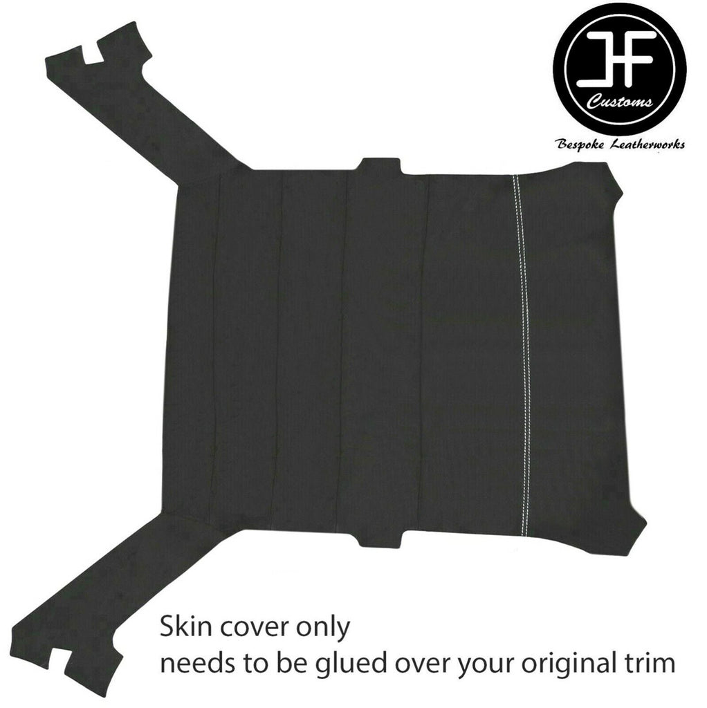WHITE STITCH DARK GREY LUXE HEADLINER NON SUN ROOF COVER FOR BMW E30 SALOON