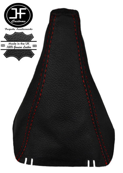 RED STITCHING REAL LEATHER MANUAL GEAR GAITER FITS SEAT LEON 1P 2005?2011