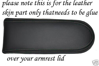 black stitch FITS VW PASSAT 1997-2000 LEATHER ARMREST COVER ONLY CUSTOM NEW