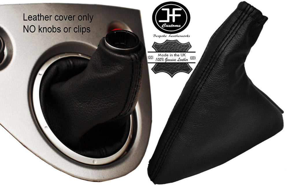 BLACK STITCH LEATHER GEAR HANDBRAKE GAITER FITS HONDA CIVIC EP3 TYPE R MK7 01-05