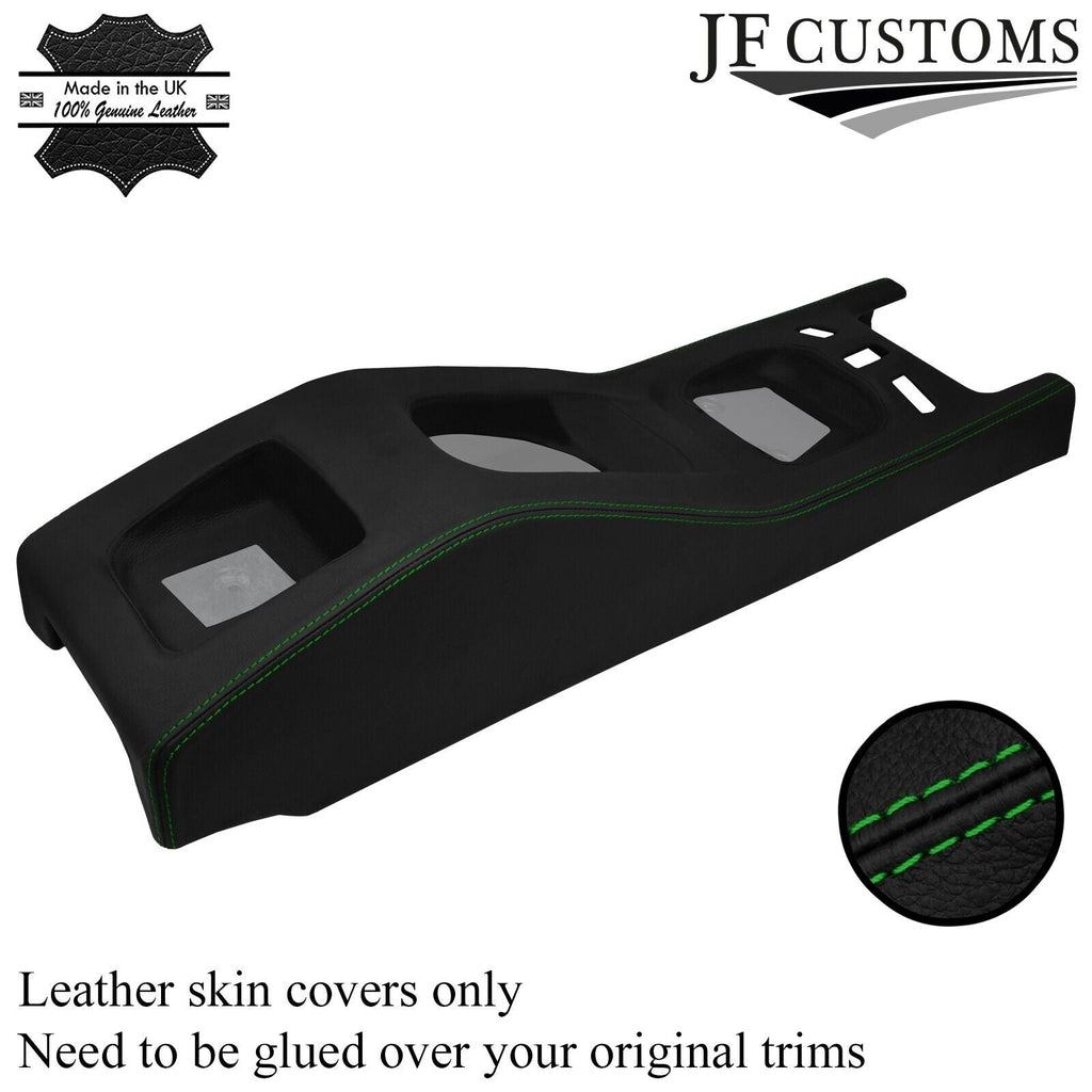 FITS LOTUS ELAN M100 S2 TURBO GREEN STITCH LEATHER CENTRE CONSOLE TRIM COVER
