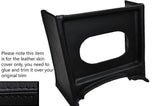 BLACK STITCH CONSOLE GRILL RADIO SURROUND LEATHER SKIN COVER FITS MG MGB EARLY