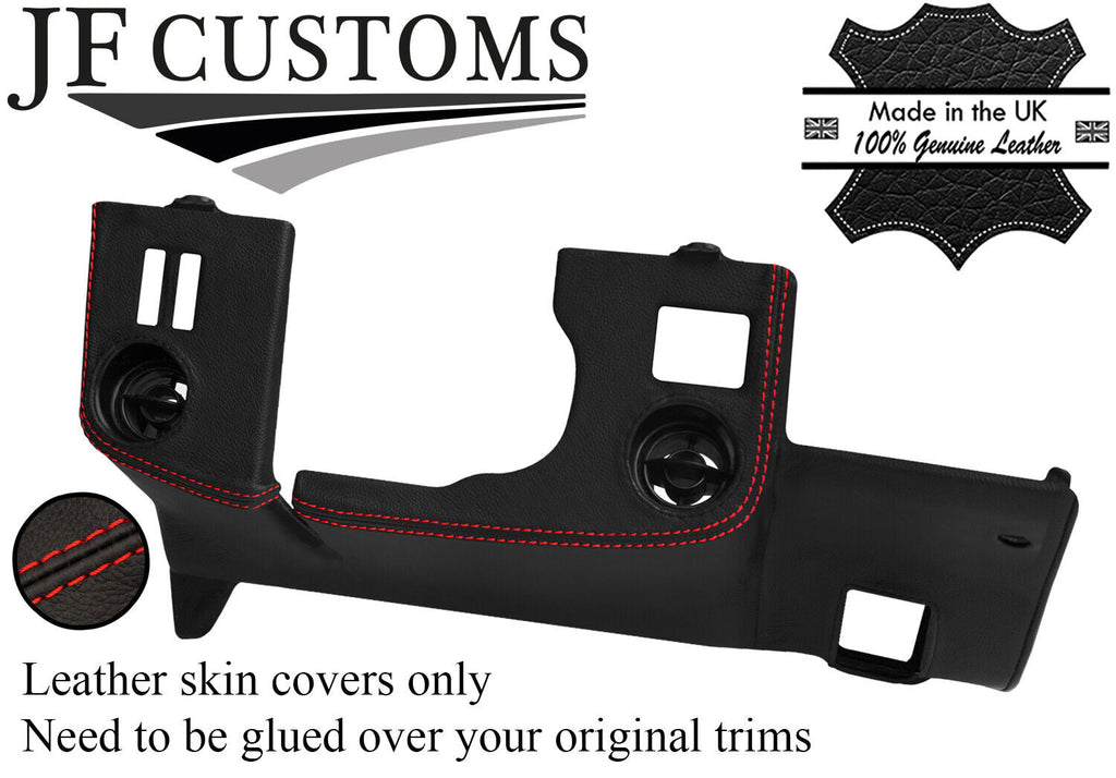 RED STITCH DRIVER LOWER DASH TRIM LEATHER COVER FOR TOYOTA MR2 MK1 AW11 84-90