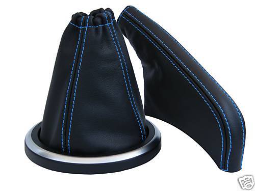 FITS FORD FIESTA MK6 MK7 GEAR HANDBRAKE SET BLUE STIT NEW CUSTOM NEW MADE IN UK