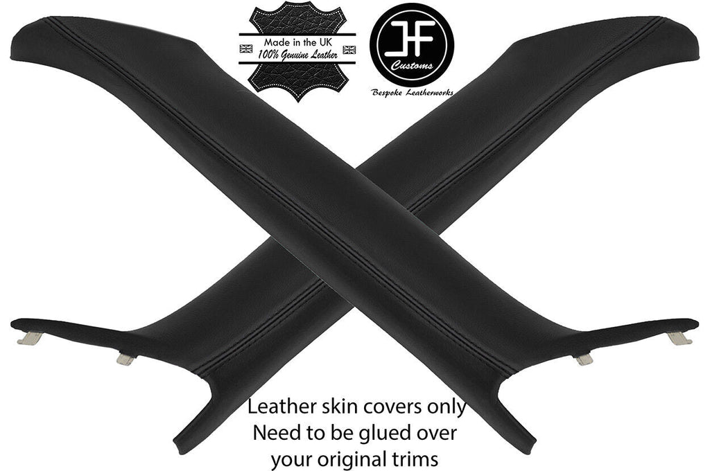 BLACK&BLACK 2X A PILLAR 2 TONE LEATHER COVER FOR BMW MINI COOPER R50 R53 01-06