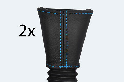 blue stitch FITS VAUXHALL OPEL ZAFIRA 99-05 2X SEAT BELT STALK COVERS CUSTOM NEW