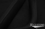 BLACK STITCH 3X FRONT DASH TRIMS LEATHER COVERS FITS JAGUAR SERIES 1 2 XJ6 XJ12