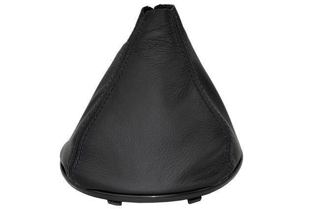 FITS MITSUBISHI LANCER EVO VII 01-03 LEATHER GEAR GAITER BLACK STITCHING